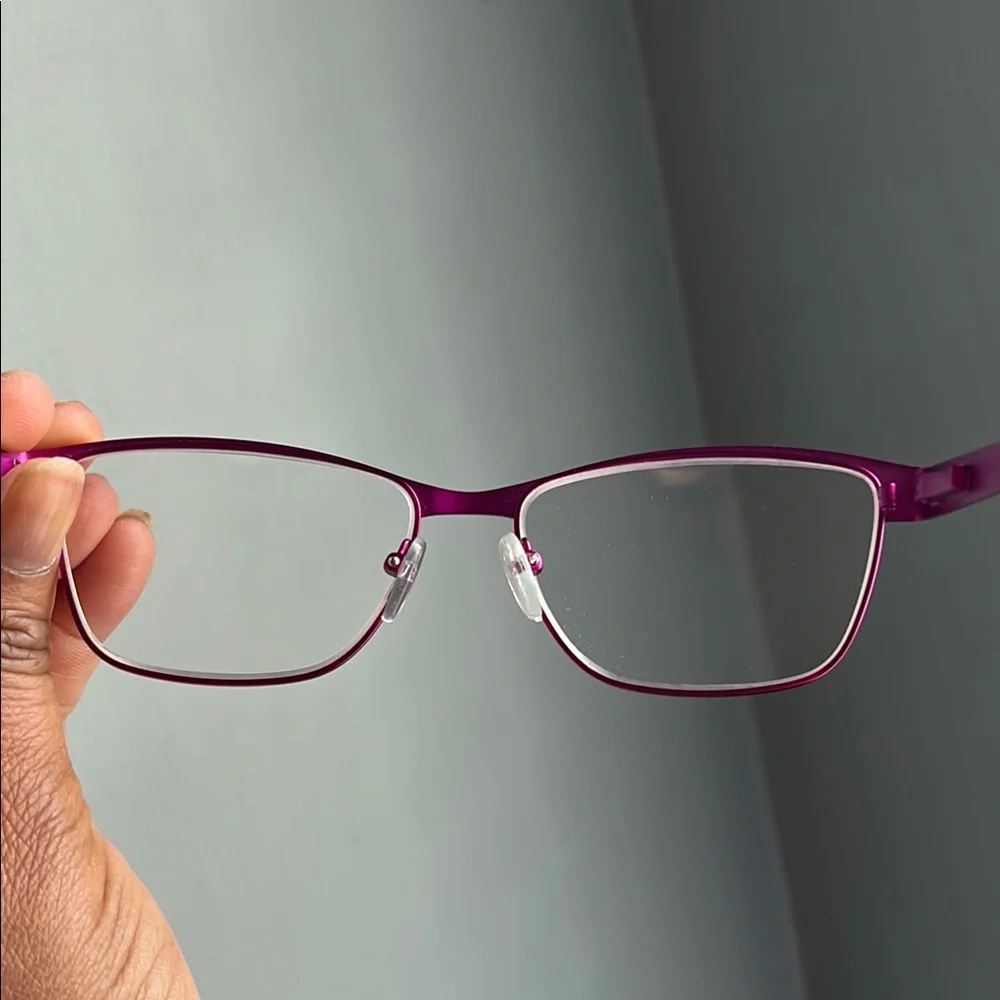 Enhance | Metal Oval Satin Fuchsia Eyeglasses Frame 3985